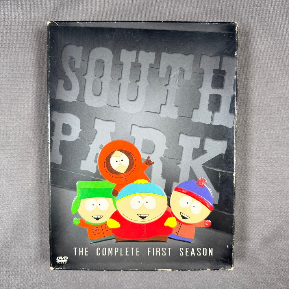 South Park The Complete First Season DVD 3-Disc Set Black Animated Comedy Series